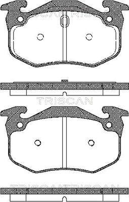 Triscan 8110 25001 - Тормозные колодки, дисковые, комплект autospares.lv