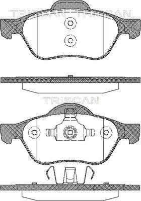 Triscan 8110 25013 - Тормозные колодки, дисковые, комплект autospares.lv