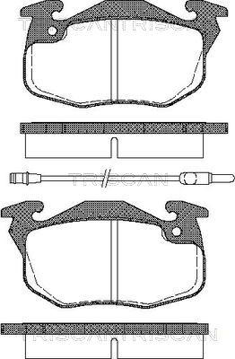 Triscan 8110 25017 - Тормозные колодки, дисковые, комплект autospares.lv