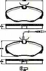 Triscan 8110 25024 - Тормозные колодки, дисковые, комплект autospares.lv