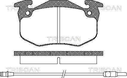 Triscan 8110 25131 - Тормозные колодки, дисковые, комплект autospares.lv