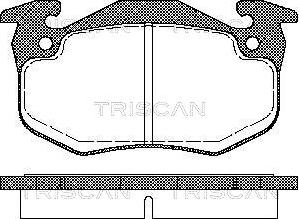 Triscan 8110 25177 - Тормозные колодки, дисковые, комплект autospares.lv