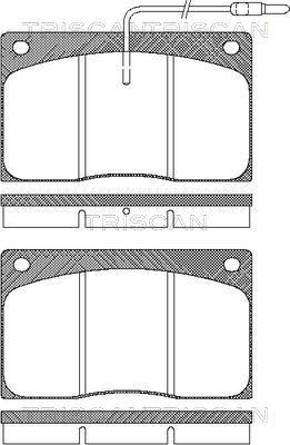 Triscan 8110 25854 - Тормозные колодки, дисковые, комплект autospares.lv