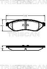 Triscan 8110 21009 - Тормозные колодки, дисковые, комплект autospares.lv