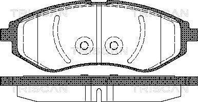 Triscan 8110 21005 - Тормозные колодки, дисковые, комплект autospares.lv