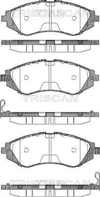 Triscan 8110 21001 - Тормозные колодки, дисковые, комплект autospares.lv