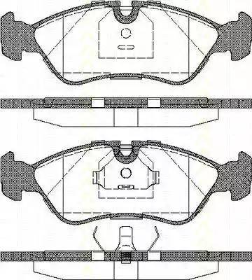 Triscan 8110 21003 - Тормозные колодки, дисковые, комплект autospares.lv