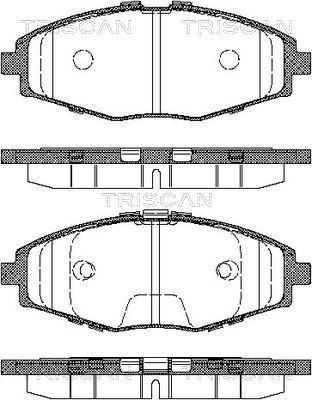 Triscan 8110 21002 - Тормозные колодки, дисковые, комплект autospares.lv