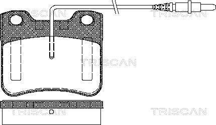 Triscan 8110 28958 - Тормозные колодки, дисковые, комплект autospares.lv