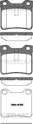 Triscan 8110 28004 - Тормозные колодки, дисковые, комплект autospares.lv