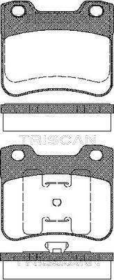 Triscan 8110 28005 - Тормозные колодки, дисковые, комплект autospares.lv