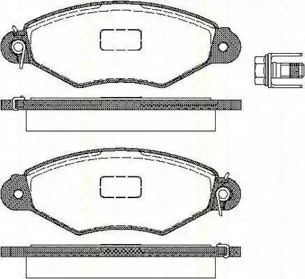 Triscan 8110 28010 - Тормозные колодки, дисковые, комплект autospares.lv