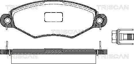 PALIDIUM P1-1099 - Тормозные колодки, дисковые, комплект autospares.lv