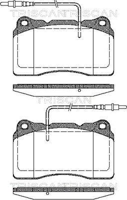 Triscan 8110 28032 - Тормозные колодки, дисковые, комплект autospares.lv