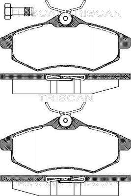 Triscan 8110 28026 - Тормозные колодки, дисковые, комплект autospares.lv