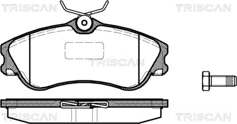 CITROËN 4253.8 - Тормозные колодки, дисковые, комплект autospares.lv