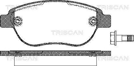 Triscan 8110 28022 - Тормозные колодки, дисковые, комплект autospares.lv