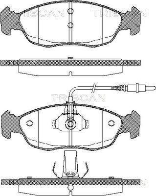 Triscan 8110 28161 - Тормозные колодки, дисковые, комплект autospares.lv