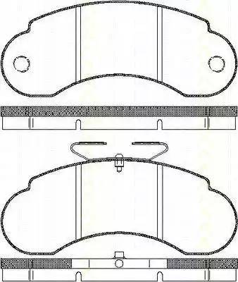 Triscan 8110 23964 - Тормозные колодки, дисковые, комплект autospares.lv