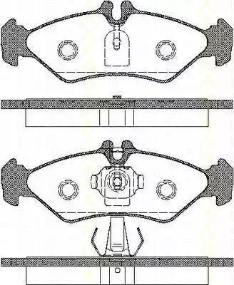 Triscan 8110 23009 - Тормозные колодки, дисковые, комплект autospares.lv