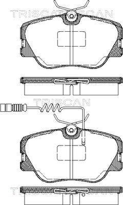 Triscan 8110 23001 - Тормозные колодки, дисковые, комплект autospares.lv