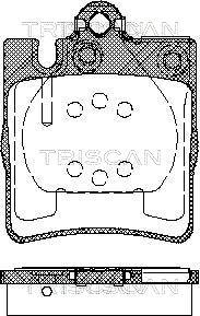 Triscan 8110 23019 - Тормозные колодки, дисковые, комплект autospares.lv