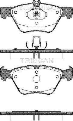 Triscan 8110 23014 - Тормозные колодки, дисковые, комплект autospares.lv