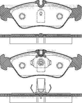 Triscan 8110 23010 - Тормозные колодки, дисковые, комплект autospares.lv