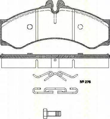 Triscan 8110 23011 - Тормозные колодки, дисковые, комплект autospares.lv