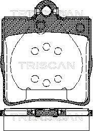 Triscan 8110 23018 - Тормозные колодки, дисковые, комплект autospares.lv