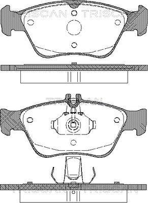 Triscan 8110 23013 - Тормозные колодки, дисковые, комплект autospares.lv