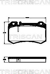 Triscan 8110 23039 - Тормозные колодки, дисковые, комплект autospares.lv