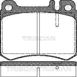 Triscan 8110 23034 - Тормозные колодки, дисковые, комплект autospares.lv