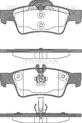 Triscan 8110 23036 - Тормозные колодки, дисковые, комплект autospares.lv