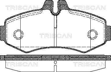 Triscan 8110 23020 - Тормозные колодки, дисковые, комплект autospares.lv