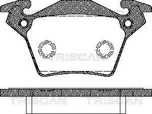 Triscan 8110 23023 - Тормозные колодки, дисковые, комплект autospares.lv