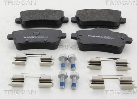 Triscan 8110 23076 - Тормозные колодки, дисковые, комплект autospares.lv