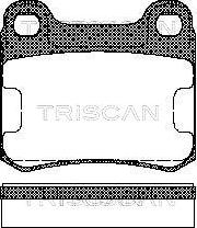 Triscan 8110 23115 - Тормозные колодки, дисковые, комплект autospares.lv