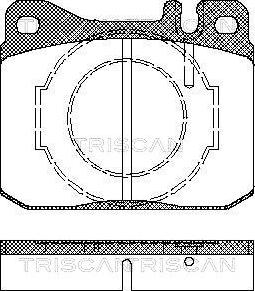 Triscan 8110 23238 - Тормозные колодки, дисковые, комплект autospares.lv