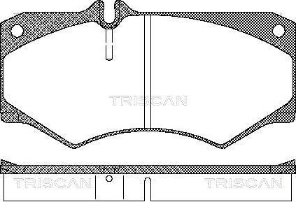 Triscan 8110 23774 - Тормозные колодки, дисковые, комплект autospares.lv