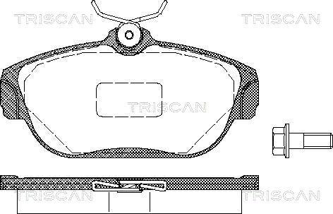 Triscan 8110 27963 - Тормозные колодки, дисковые, комплект autospares.lv