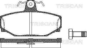 Triscan 8110 27919 - Тормозные колодки, дисковые, комплект autospares.lv