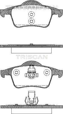 Triscan 8110 27004 - Тормозные колодки, дисковые, комплект autospares.lv