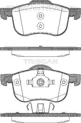 Triscan 8110 27003 - Тормозные колодки, дисковые, комплект autospares.lv