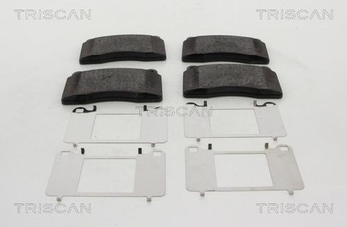Triscan 8110 29072 - Тормозные колодки, дисковые, комплект autospares.lv