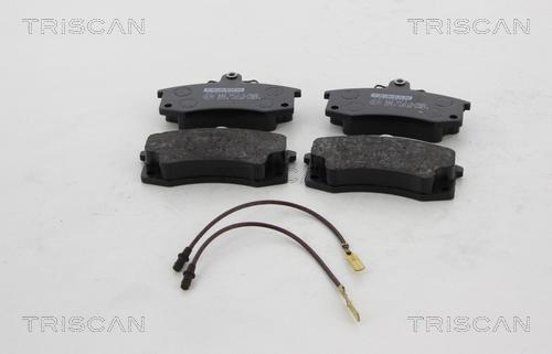 Triscan 8110 70125 - Тормозные колодки, дисковые, комплект autospares.lv