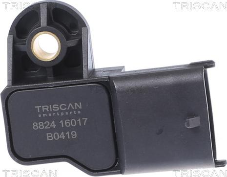 Triscan 8824 16017 - Датчик, давление во впускной трубе autospares.lv