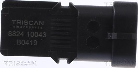 Triscan 8824 10043 - Датчик, давление во впускной трубе autospares.lv