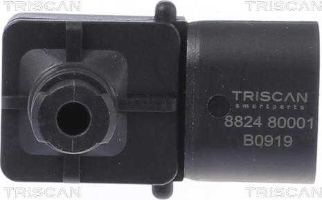 Triscan 8824 80001 - Датчик, давление во впускной трубе autospares.lv