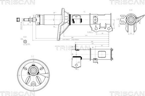 Triscan 8705 43102 - Амортизатор autospares.lv